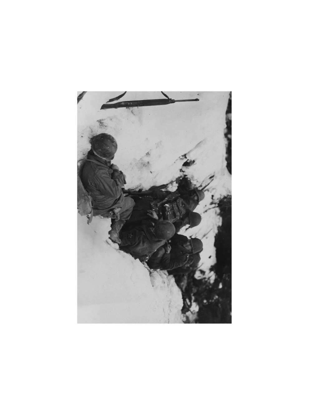 US Army 9th Infantry Regiment Krinkelter Woods Germany 1944 B&W Photo 4x6 Lustre